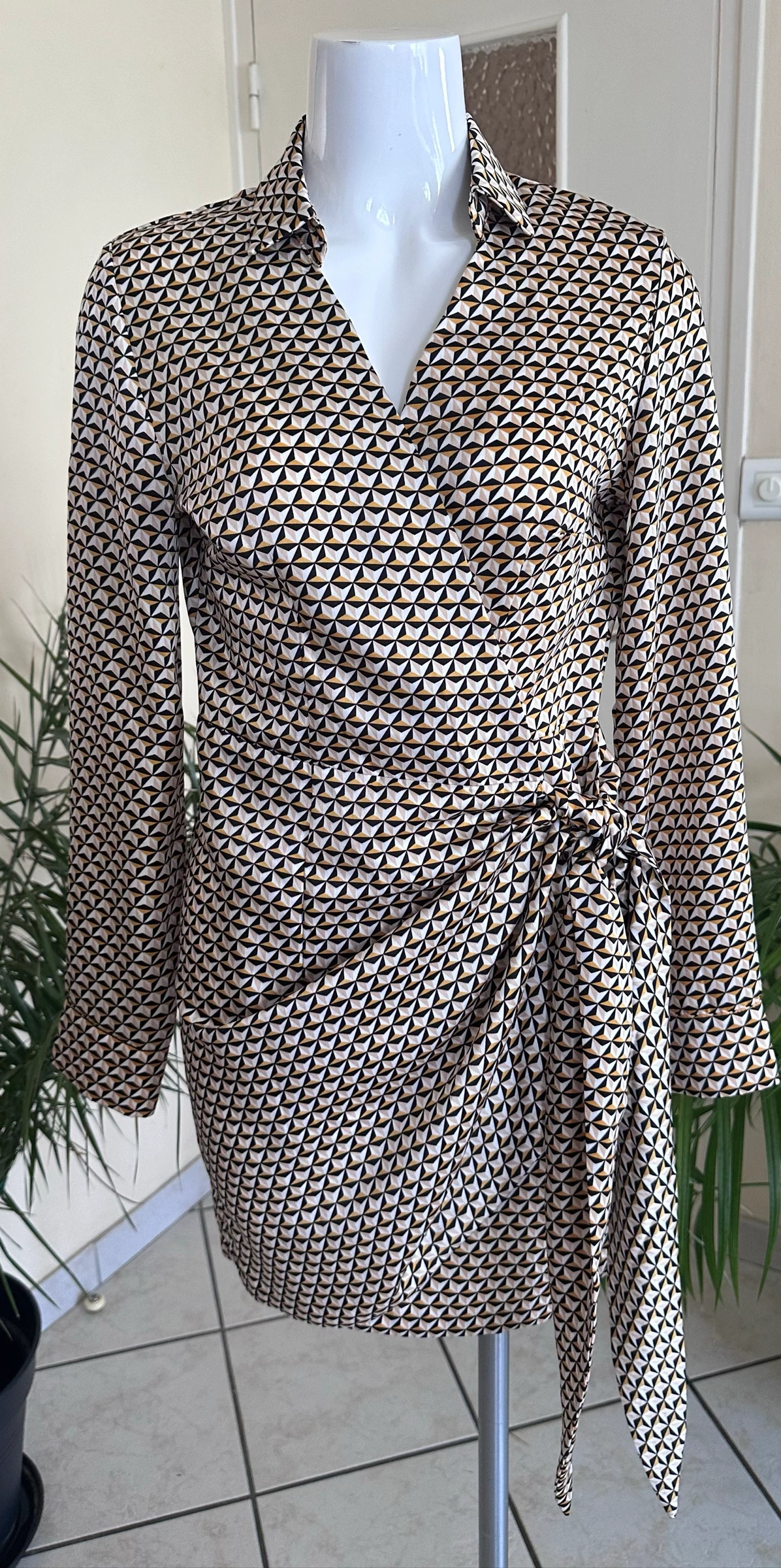 Vestido cache-cœur estampado NOVO Grain de Malice – Tamanho 36 – photo 5